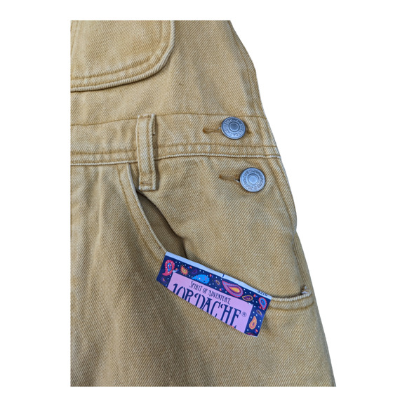 NWT Vintage Jordache Gold Overalls L - Picture 4 of 8